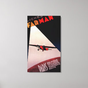 Toile Courrier de promo de monoplan de Farman 300 de