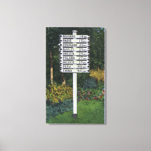 Toile Courrier de signe de marqueur de mille