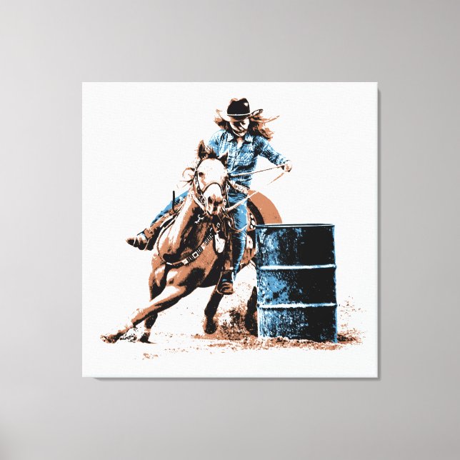 Toile Course de barils (Recto)