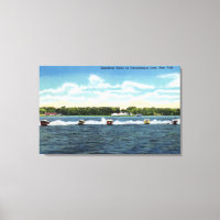 Course en Speedboat sur le lac