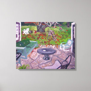 Toile Courtyard Old Hamptons Maison Amagansett