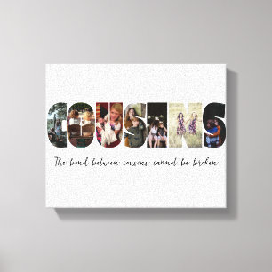Toile Cousins Photo Collage Canvas Imprimer