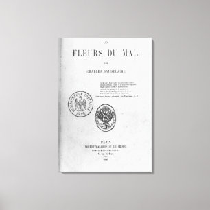 Toile Couverture avant, première édition de 'Les Fleurs