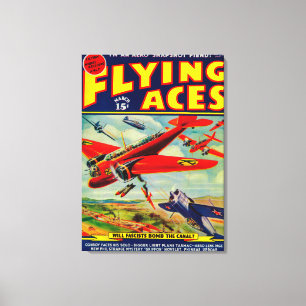 Toile Couverture de magazine d'as de vol 5