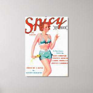 Toile Couverture de magazine épicé