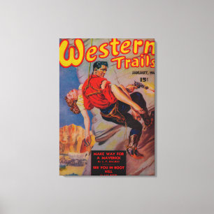 Toile Couverture de magazine occidentale de traînées 3