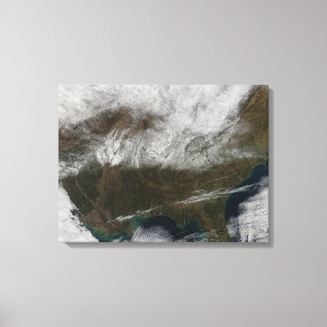 Toile Couverture de neige s'étendant du nord-est du Texa (Recto)