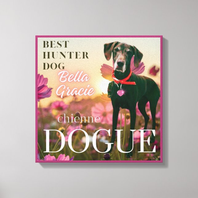 Toile couverture du magazine chienne dogue pour chiens ( (Recto)
