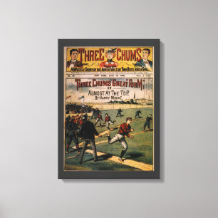 Toile Couverture du magazine Vintage Sports Baseball Thr