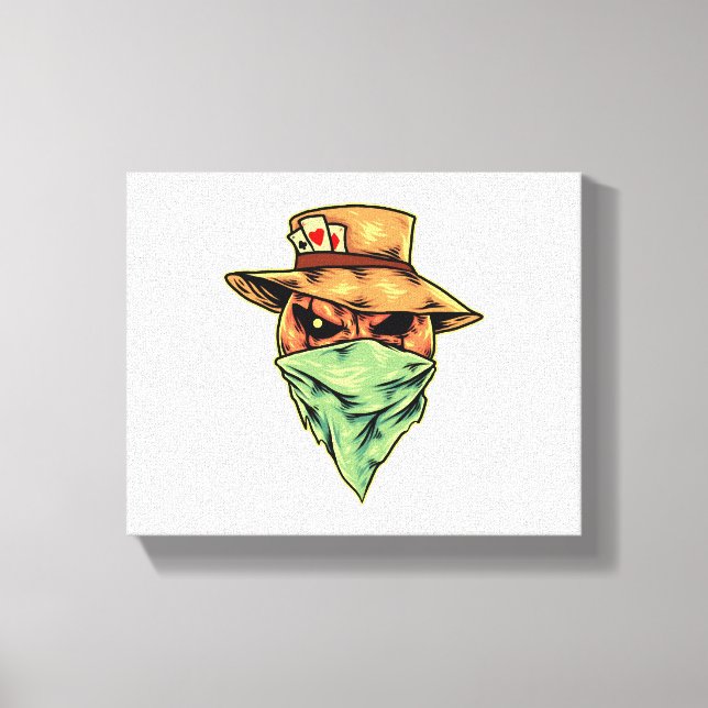 Toile cowboy à halloween (Recto)