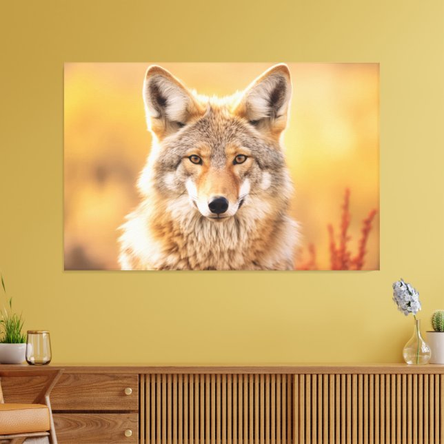 Toile Coyote dans la nature (Insitu(Salon))