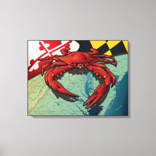 Toile Crabe de citoyen du Maryland