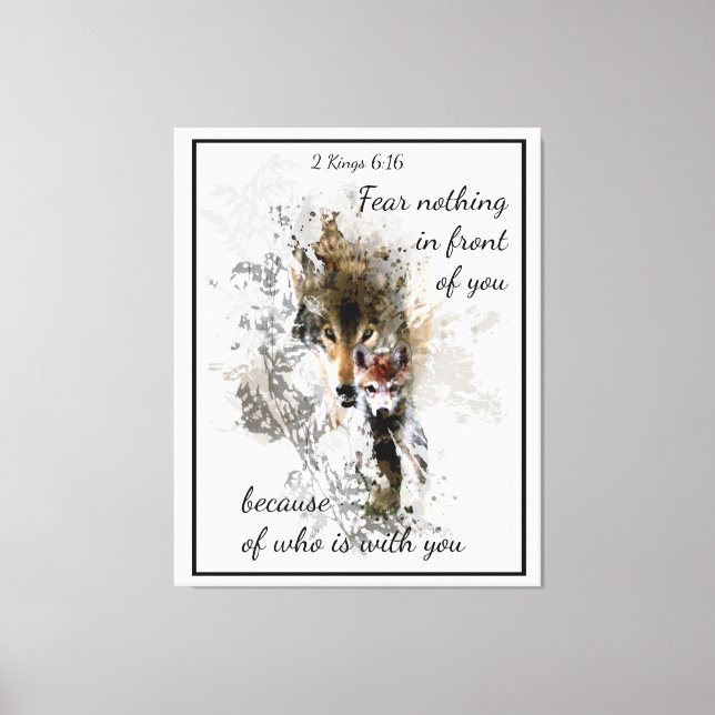 Toile Craindre rien devant vous Citation Inspirationnell (Recto)