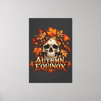 Toile Crâne d'équinoxe d'automne