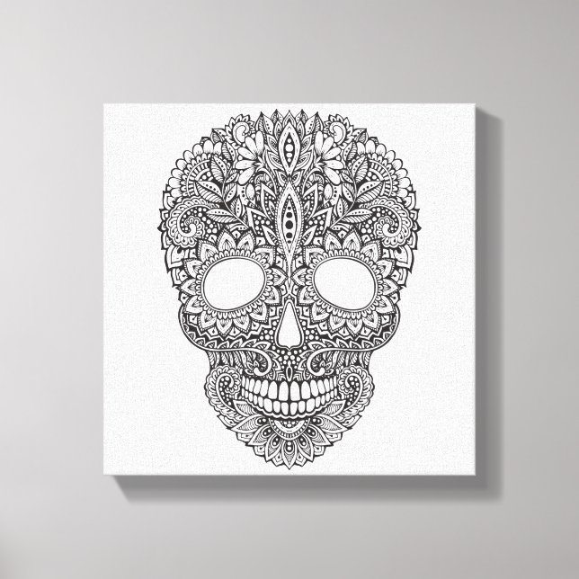 Toile Crâne humain inspiré 6 (Recto)