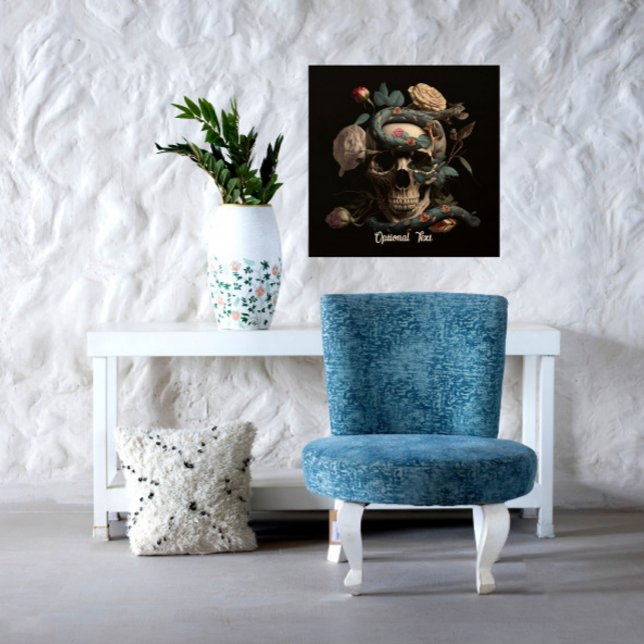 Toile Crâne, serpents et Roses (Créateur téléchargé)
