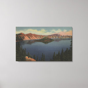 Toile Crater Lake, Oregon - Wizard Island View #2
