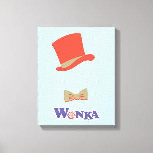 Toile Cravate Wonka Top Hat & Bow