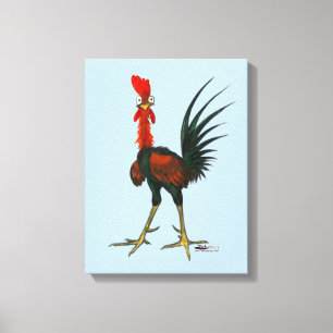 Toile Crazy rooster