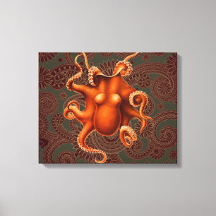 Toile Créature du monstre de la mer d'Octopus Cephalapod