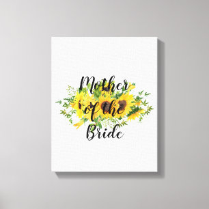 Toile Créer son propre tournesol cadeau de fête nuptiale