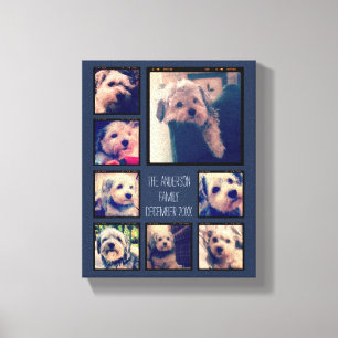 Toile Créer un collage photo personnalisé avec 8 photo