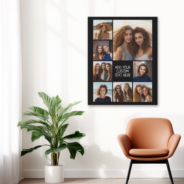 Toile Créer un collage photo personnalisé avec 8 photos (Photo Collage Canvas Art)