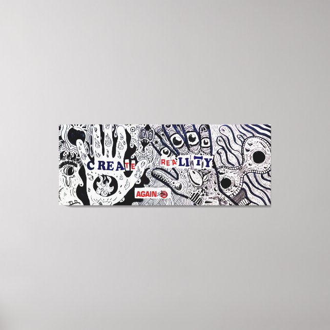 Toile Créer une nouvelle réalité (Recto)