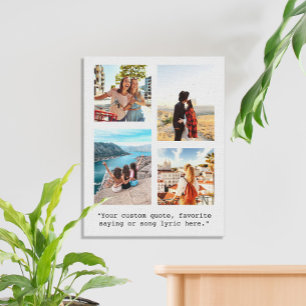 Toile Créez votre propre collection de photos de devis