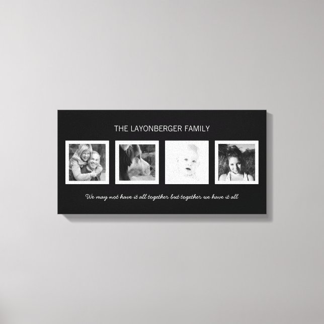 Toile Créez votre propre Portrait de famille personnalis (Recto)
