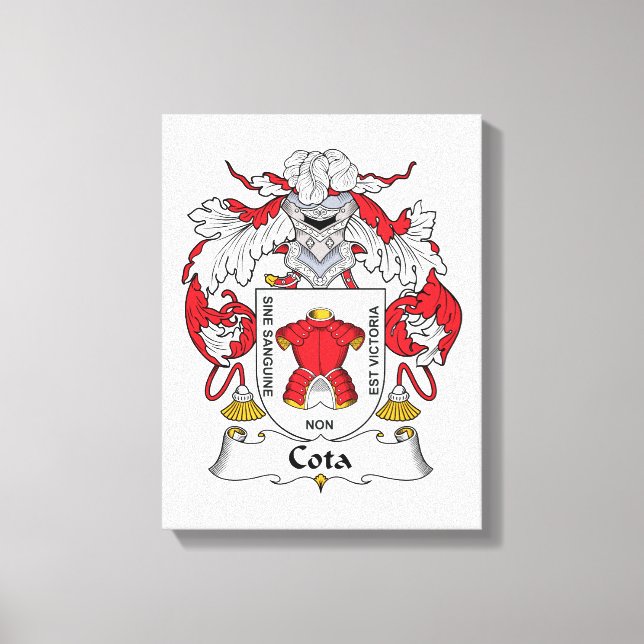 Toile Crest de la famille Cota (Recto)