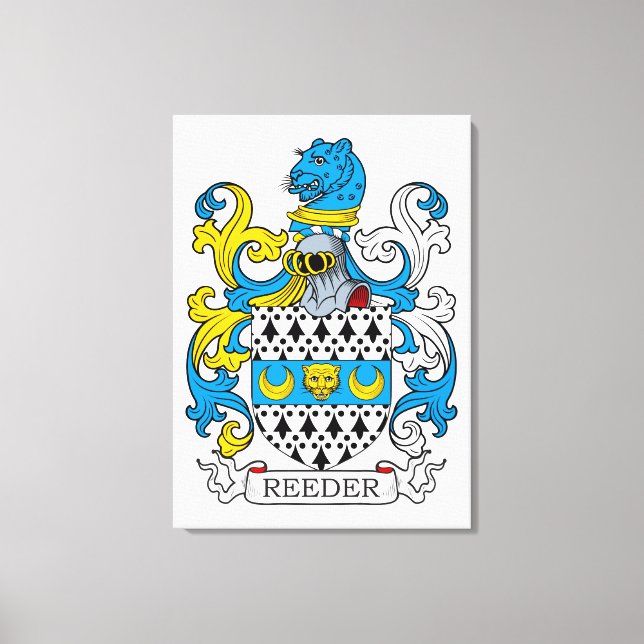 Toile Crest de la famille de lecture (Recto)