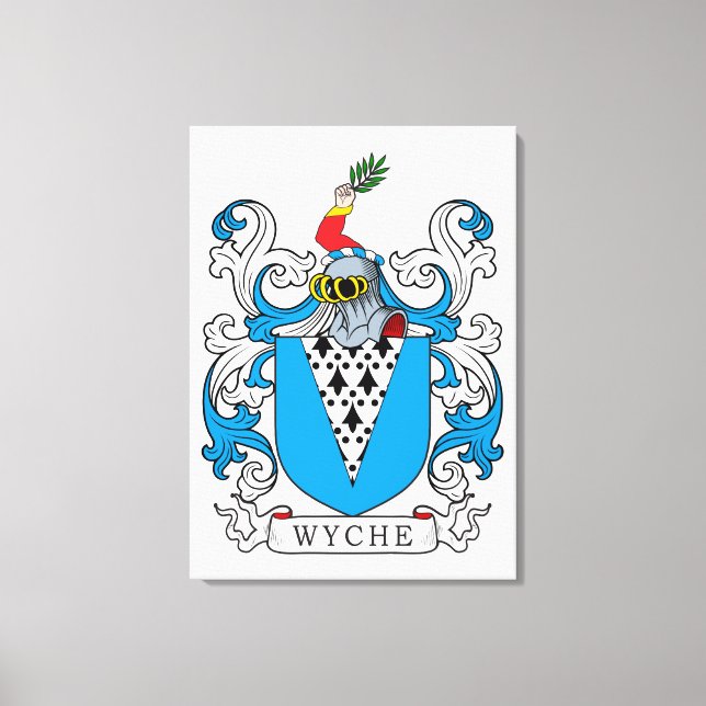 Toile Crest de la famille Wyche (Recto)
