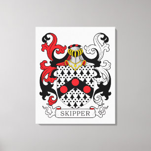Toile Crête de famille de capitaine