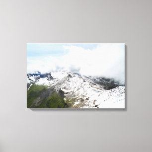 Toile Crête de montagne dans les Alpes suisses