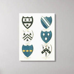 Toile Crêtes familiales de diverses maisons anglaises