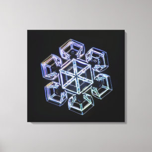 Toile Cristal de flocons de neige 3