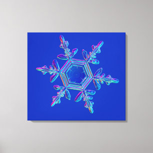 Toile Cristal de flocons de neige 4