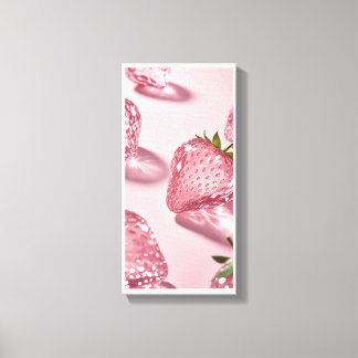 Toile Cristal fraise - Fruit d'art