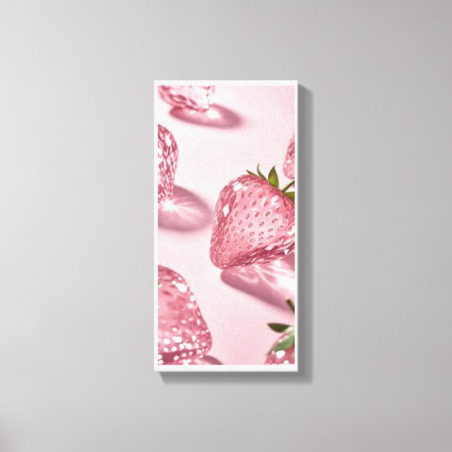 Toile Cristal fraise - Fruit d'art (Recto)