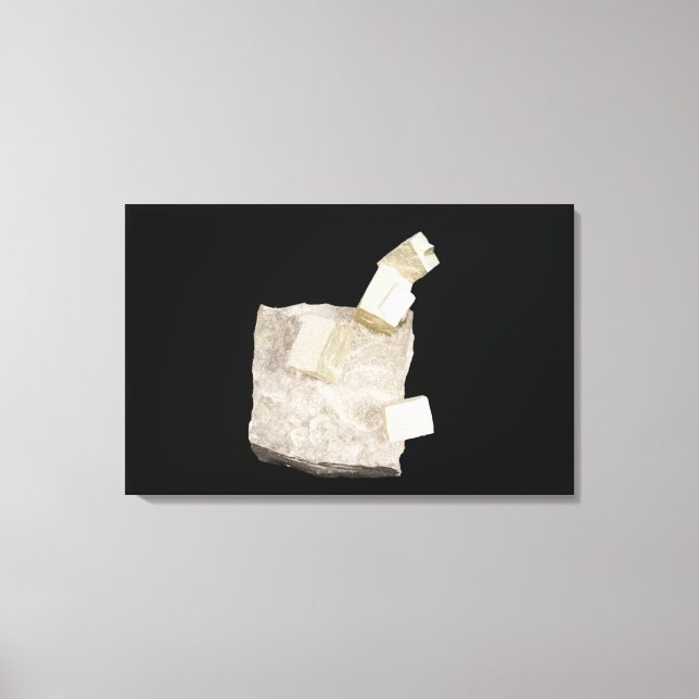 Toile Cristaux de Pyrite en schiste (Recto)