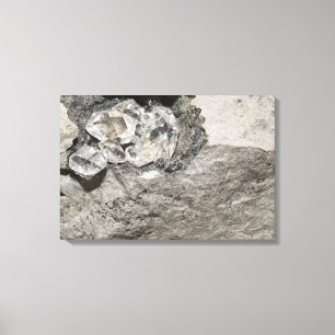 Toile Cristaux de quartz appelées diamants Herkimer