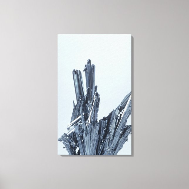 Toile Cristaux de Stibnite, principal minerai d'Antimoin (Recto)
