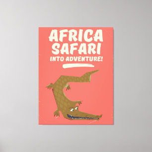 Toile Crocodile Africa Safari poster !