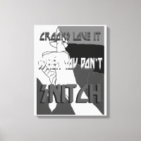 Crooks Love It Wrapped Canvas