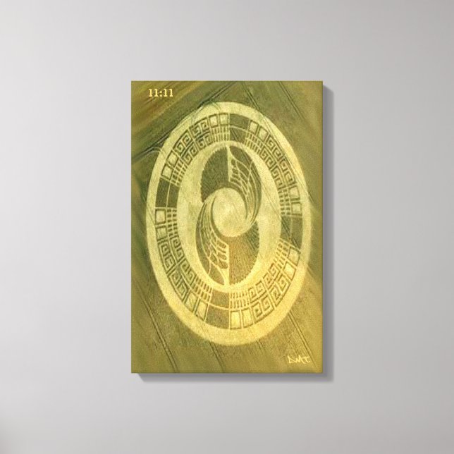 TOILE CROP CERCLE CANVAS DMT GRAFFITI SPIRITUEL (Recto)