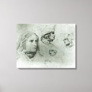 Toile Croquis de Napoleon Bonaparte, 1797
