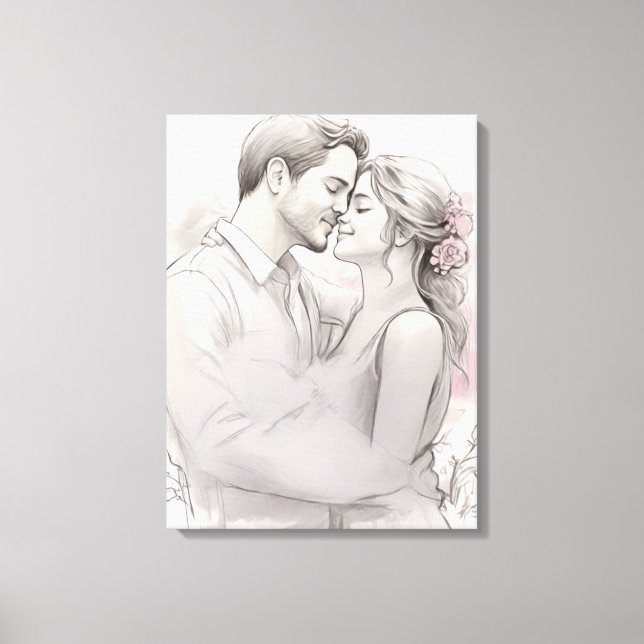 Toile Croquis romantique (Recto)
