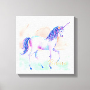 Toile Croyez Pretty Unicorn