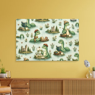 Toile Cryptides confortables Nessie Monstre du Loch Ness